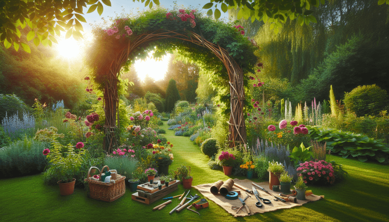 how to build a diy garden archway 4