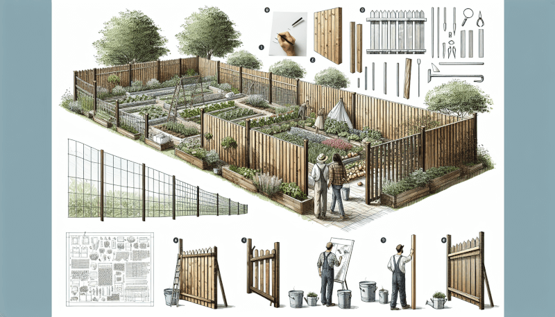 diy guide to building a custom vegetable garden fence